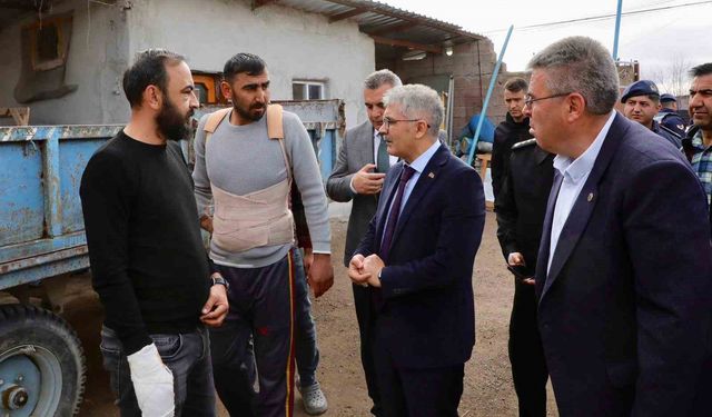 Halı saha kavgasının ardından Vali Çelik Kiledere'ye gitti