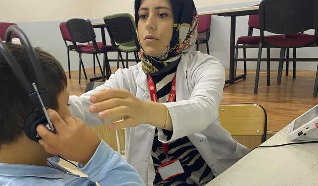 İlkokul öğrencilerine işitme testi yapıldı