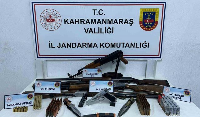 Kahramanmaraş'ta kalaşnikov ele geçirildi: 1 tutuklama