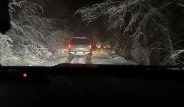 Karabük'ün yüksek kesimlerinde kar kalınlığı 40 santimetreye ulaştı