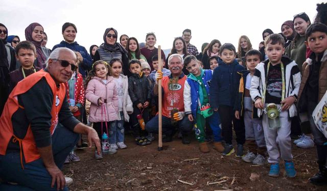 Karaman'da fidanlar toprakla buluşturuldu