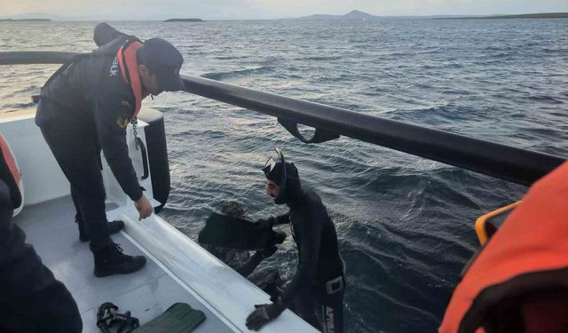 Karaya oturan tekne sahil güvenlik ekiplerince kurtarıldı