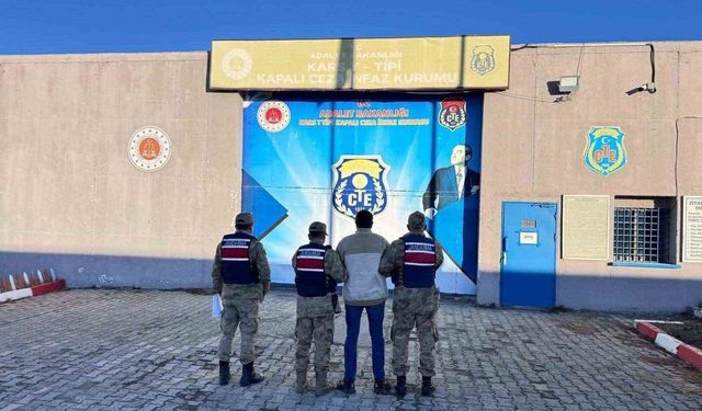 Kars'ta 5 yıl hapis cezası bulunan 1 kişi yakalandı