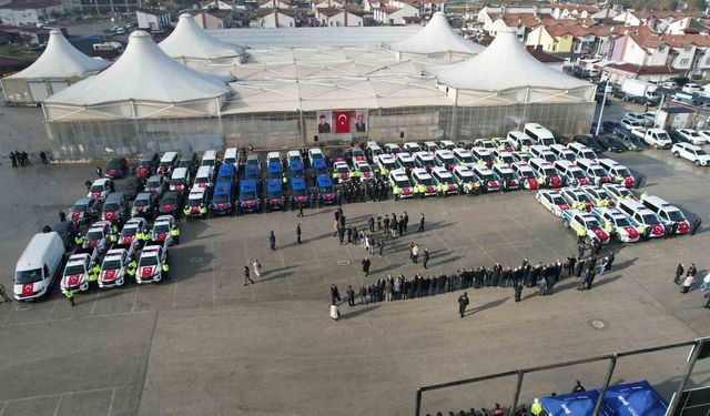 Kastamonu'da 84 araç, törenle emniyet ve jandarmaya tahsis edildi