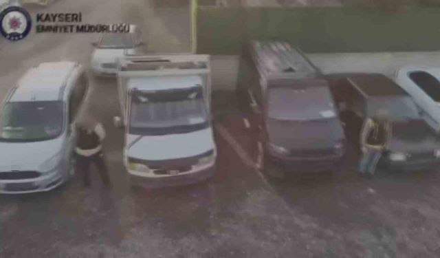 Kayseri'de 21 milyon TL değerinde 'change araç' ele geçirildi