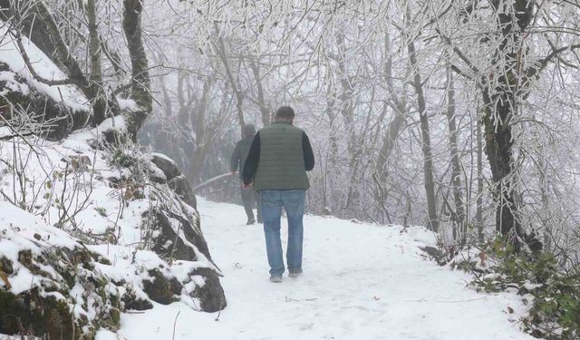 Keremali Yaylası'nda kış güzelliği