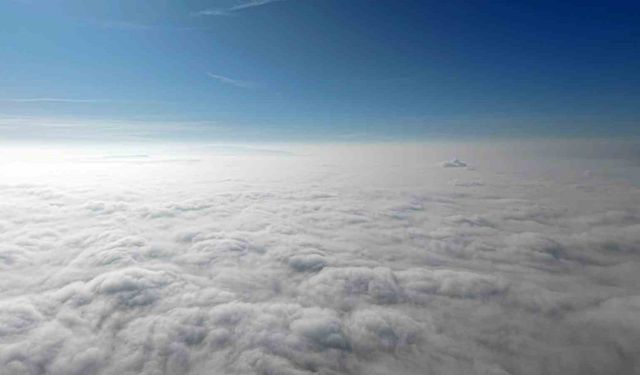 Kırıkkale sisle kaplandı, manzara dronla görüntülendi