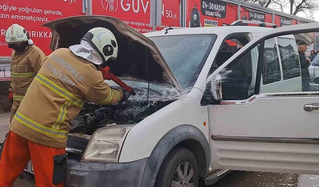 Kırıkkale'de araç yangını