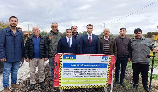 Köprübaşı'nda doğalgaz için ilk kazma vuruldu