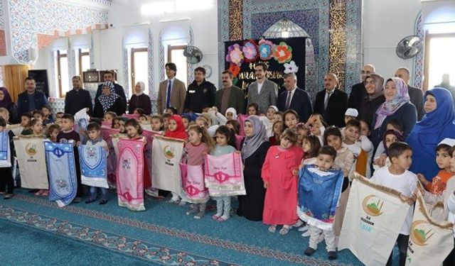 Köyceğiz'de minikler için ilk seccadem programı gerçekleştirildi