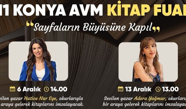 M1 Konya AVM'de imza günleri ve Kitap Fuarı başlıyor