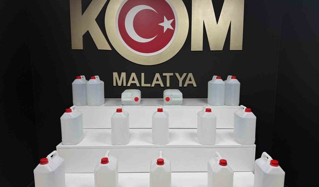 Malatya'da sahte alkol operasyonu