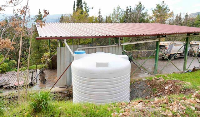 Menteşe Belediyesi yağmur suyu hasadı ile aylık 300 ton su tasarrufu sağlanıyor