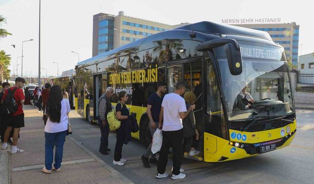 Mersin'in ulaşımında çevreci hamle: 18 elektrikli otobüs hizmete başladı