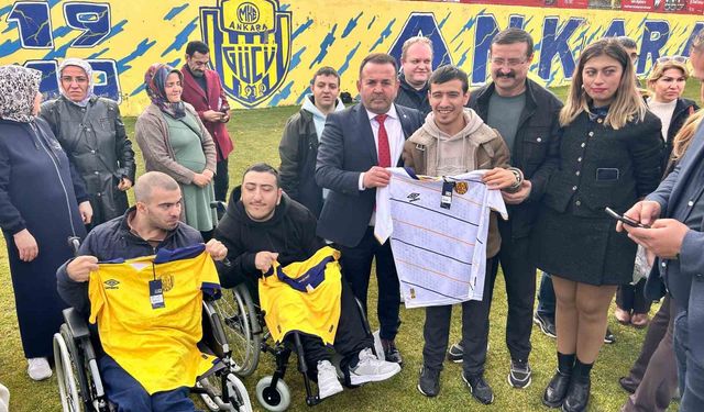 MKE Ankaragücü, antrenmanını özel çocuklarla paylaştı