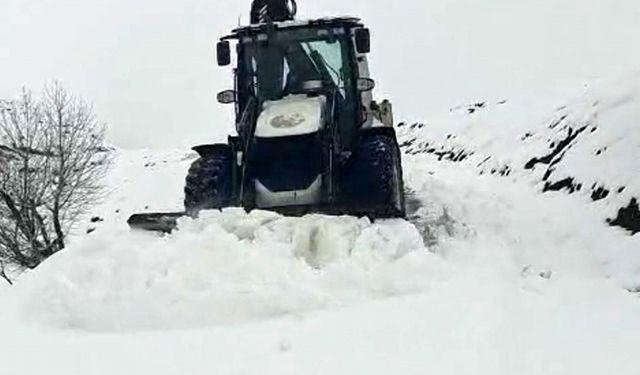 Muş'ta kar ve tipi nedeniyle kapanan 26 yerleşim yeri ulaşıma açıldı