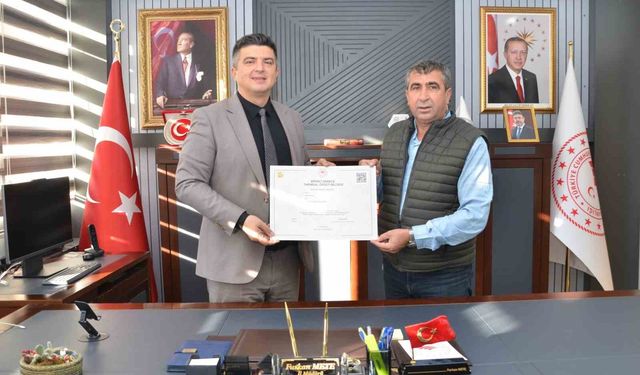 Niğde Süt Üreticileri Birliği'ne 1. Derece Tarımsal Örgüt belgesi