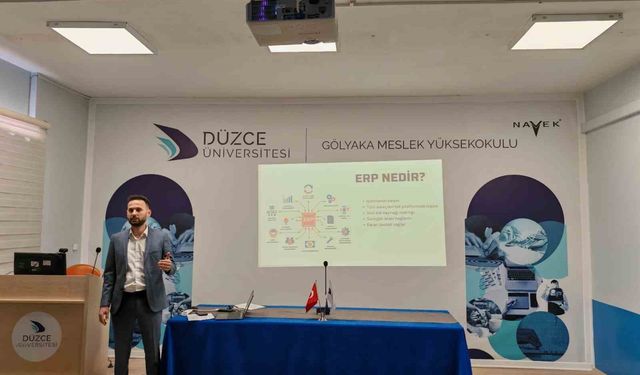 Öğrencilere ERP'yi anlattı