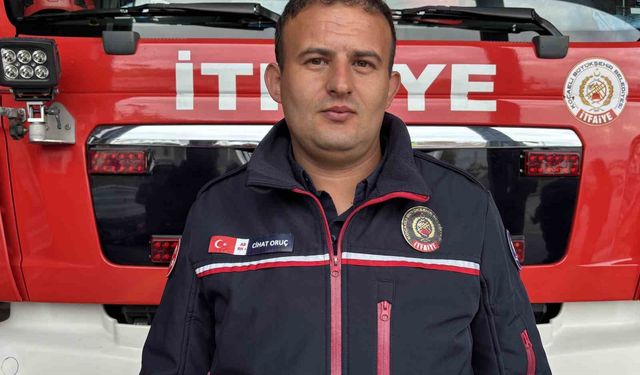 Oksijen maskesini vatandaşa veren itfaiye eri, o anları anlattı: 'Önceliğimiz insan'