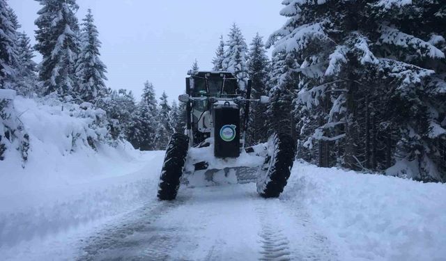 Ordu'da karla mücadele: 134 mahalle yolu ile 15 hasta ve 7 cenazeye müdahale edildi