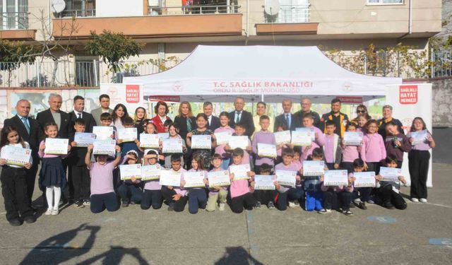 Ordu'da minik öğrenciler 'sağlık elçisi' oluyor
