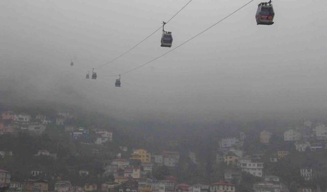 Ordu'da sis kartpostallık manzara oluşturdu