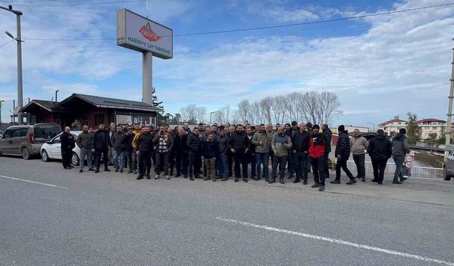 Rize'de satılan çay fabrikasının işçilerinin tazminat pazarlığı
