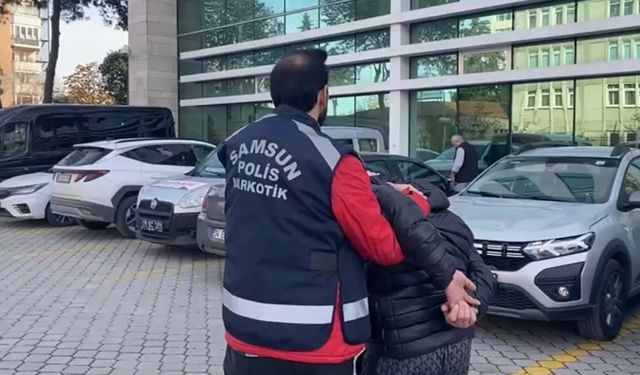 Samsun'da 8 yıl 9 ay hapis cezası olan şahıs yakalandı