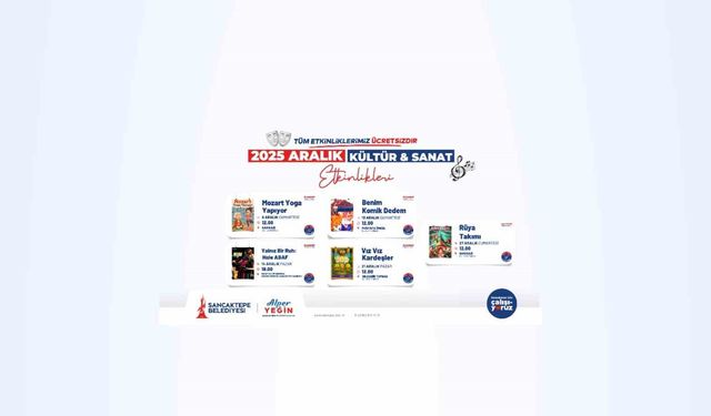 Sancaktepe'de Aralık ayı kültür ve sanatla dolu dolu geçecek