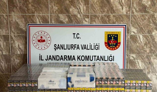 Şanlıurfa'da 7 bin 958 paket kaçak sigara ele geçirildi