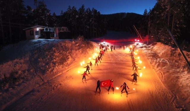 Sarıkamış kayak sezonuna 'Merhaba' dedi
