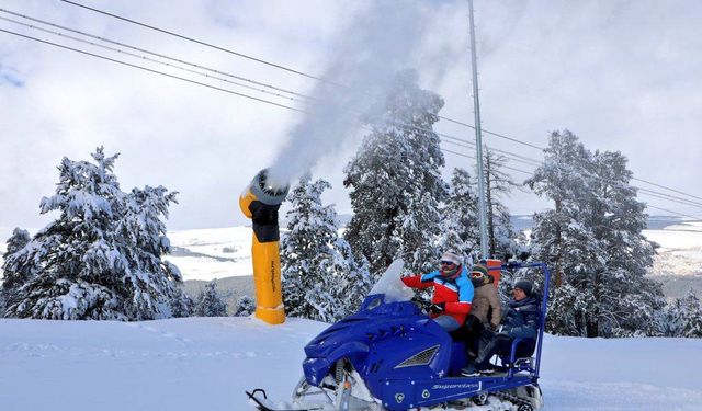 Sarıkamış'ta suni karlama sistemleri test ediliyor