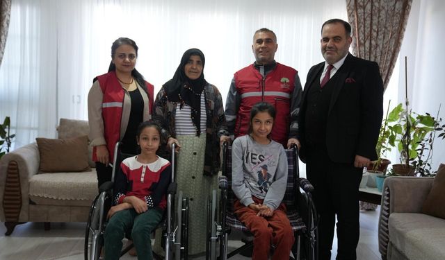 Şehitkamil'den özel ihtiyaçlı bireylere tekerlekli sandalye