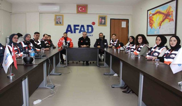 Siirt AFAD, gönüllülerle ekibini güçlendiriyor