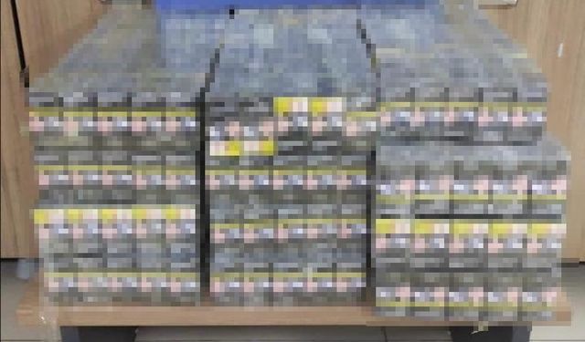 Siirt'te bir araçta bin 800 adet kaçak sigara ele geçirildi