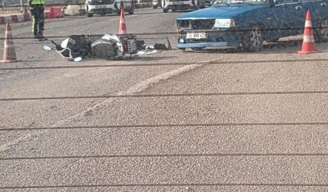 Siirt'te motosiklet ile otomobil çarpıştı: 1 yaralı