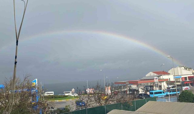 Sinop'ta gökkuşağı manzarası