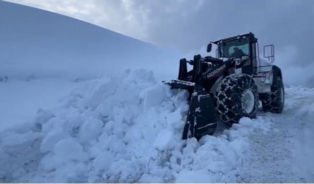 Şırnak'ta karla mücadele çalışmaları: Tünellerle yollar açılıyor