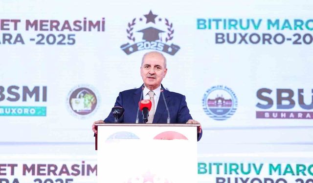 TBMM Başkanı Kurtulmuş, Sağlık Bilimleri Üniversitesi Ebu Ali İbn Sina Buhara Devlet Tıp Enstitüsü Mezuniyet Töreni'ne katıldı