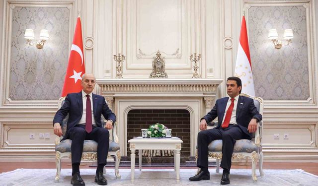 TBMM Başkanı Kurtulmuş, Tacikistan Ali Meclisi Milli Meclis Başkanı Emomali ile görüştü