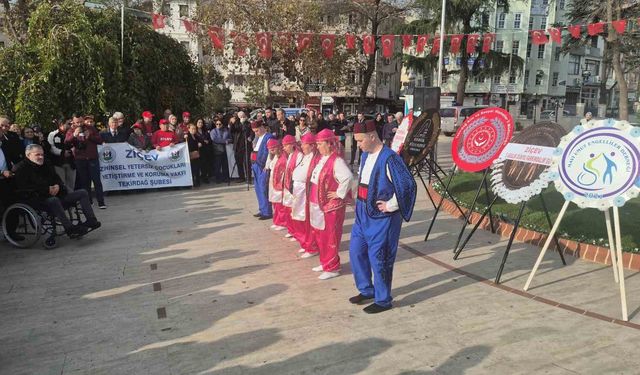 Tekirdağ'da Engelliler Günü kapsamında tören düzenlendi