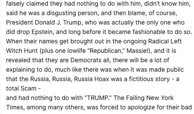 Trump'tan Demokratlara Epstein uyarısı: 'Çoğu masum birçok arkadaşlarının itibarı zedelenecek'