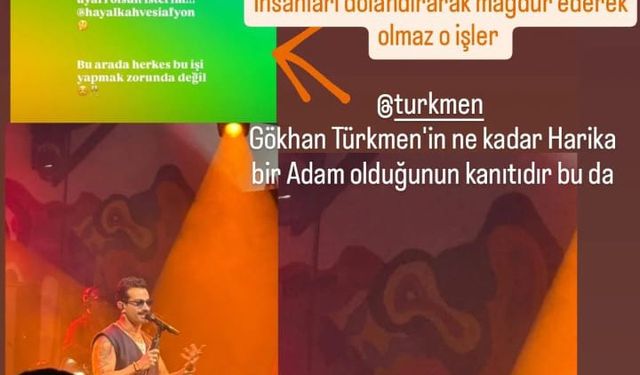 Ünlü sanatçı Gökhan Türmen'e Afyonkarahisar'da büyük şok