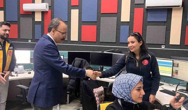 Vali Kızılkaya, yılbaşı mesaisinde denetimlerde bulundu