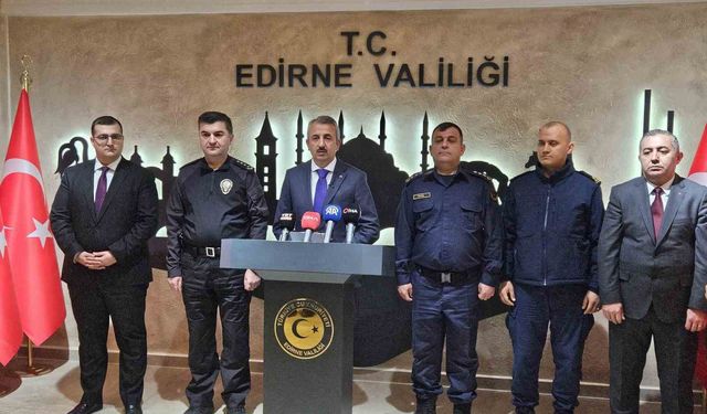 Vali Sezer: 'Edirne'de 10 ayda bin 414 kişi yakalandı, motosiklet kazaları arttı'