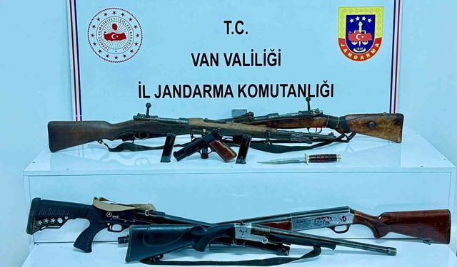 Van'da silah ele geçirildi: 1 gözaltı