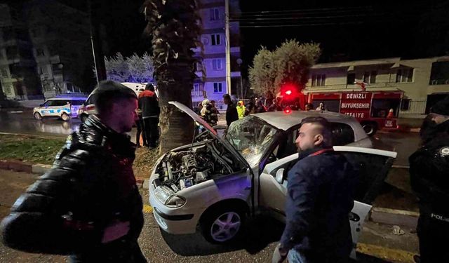 Yağışın neden olduğu kaza ucuz atlatıldı