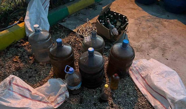 Yeni yıl öncesi 6 ton sahte alkol ele geçirildi