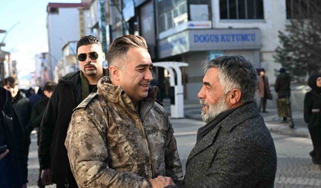 Ağrı Emniyet Müdürü Önder, esnaf ve vatandaşlarla bir araya geldi