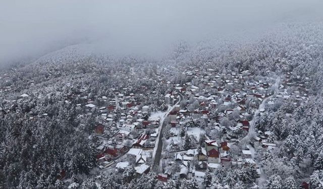 Amanos eteklerinde kış masalı: Zorkun Yaylası'nda kar güzelliği